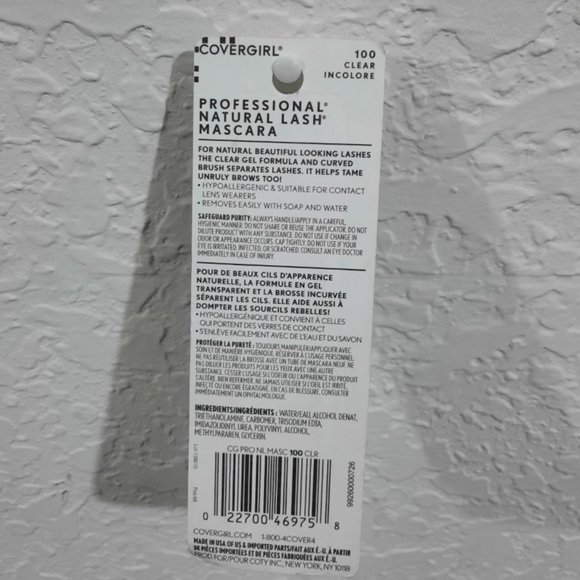 🟢 $ 5.00 COVERGIRL CLEAR MASCARA NATURAL LASH  # 100 - Picture 4 of 5